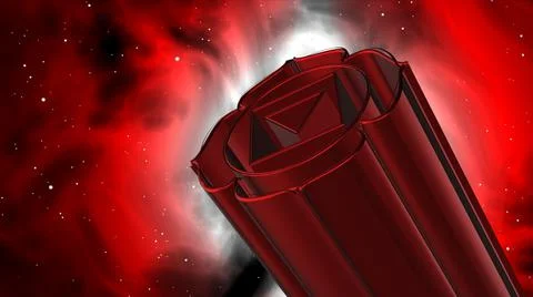 3D Illustration Root Chakra Symbol Stock Illustration