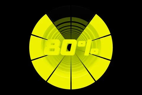 3d illustration round control panel icon. Normal  risk concept on  spedometer Illustration