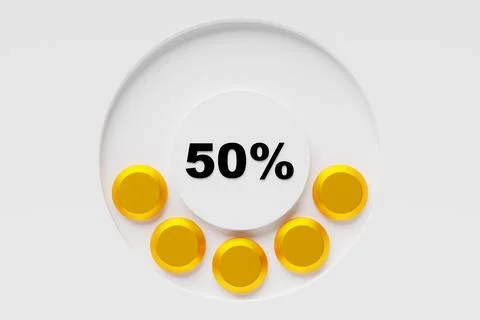 3d illustration round control panel icon. Normal  risk concept on  spedometer Stock Illustration