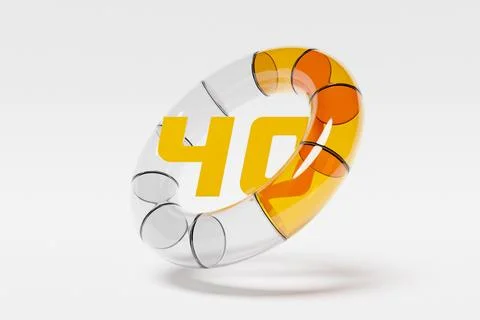 3d illustration round control panel icon. High risk concept . Credit rating s Stock Illustration