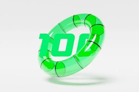 3d illustration round control panel icon. High risk concept . Credit rating s Stock Illustration