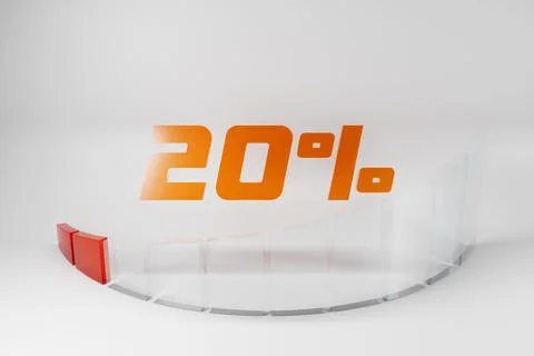 3d illustration round control panel icon. High risk concept on  spedometer. C Stock Photos