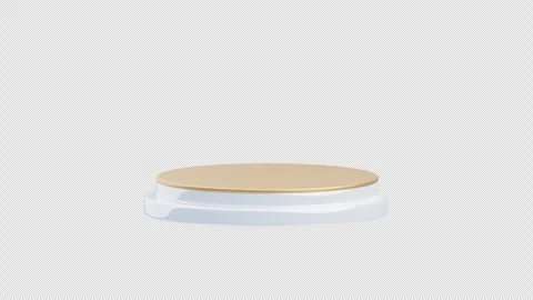 3D illustration of Round podium platform Stock Footage 329951584