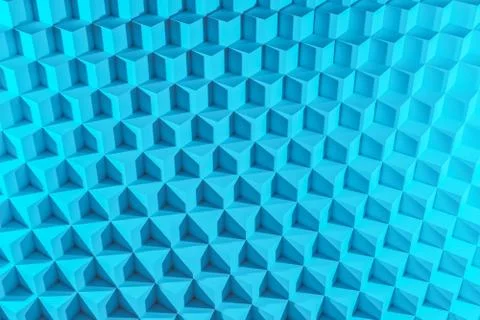 3d illustration of rows of blue cube.Set of chewing gum on blue background. P イラスト素材