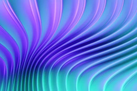 3d Illustration  rows of  blue   line  .Geometric background,  pattern. 库存插图