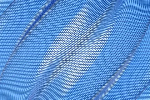 3d illustration of rows of   blue metallic  spiral. Set of wire  on monocrome Illustrazione stock