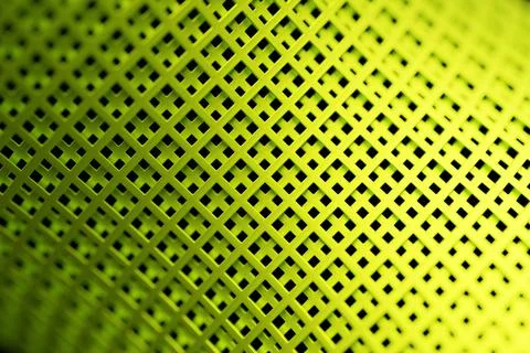 3d illustration of rows of green polygones. Parallelogram pattern. Technology Stock Illustration