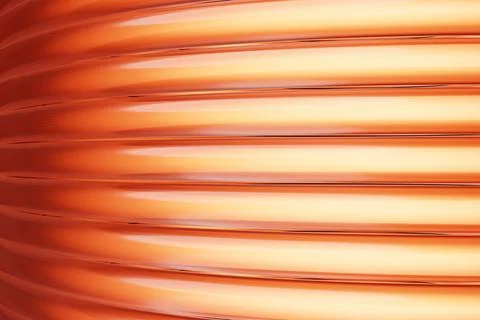 3d Illustration  rows of  orange  line  . Geometric background, weave pattern Illustrazione stock