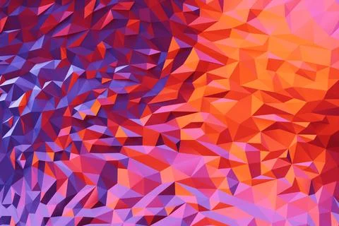 3d Illustration  rows of    pink  triangles  .Geometric background,  pattern. Stockillustratie