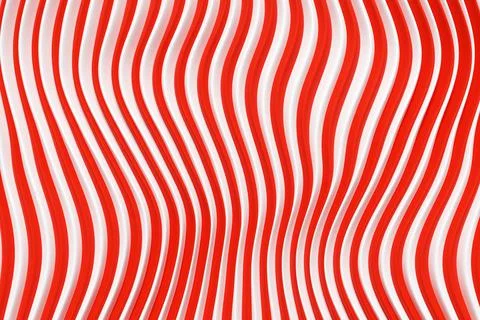 3d illustration of rows   red, white portal, cave .Shape pattern. Technology  스톡 일러스트
