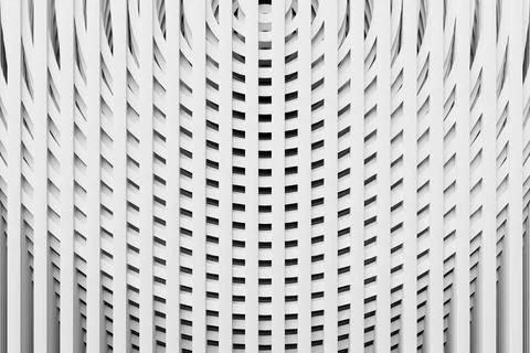 3d Illustration  rows of  white  line  . Geometric background, wave pattern. Illustrazione stock