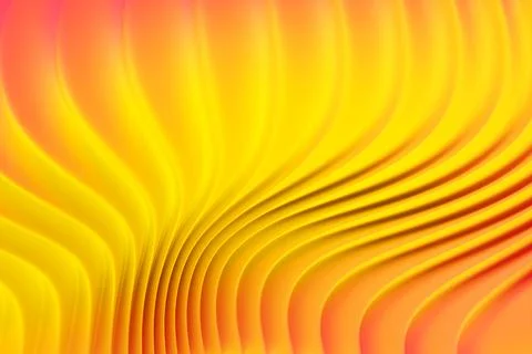 3d Illustration  rows of  yellow  line  .Geometric background,  pattern. Stock Illustration