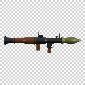3d illustration of RPG-7 Stock Illustration