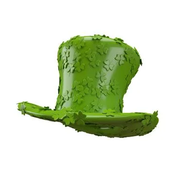 3D Illustration of Saint Patrick hat Stock Illustration
