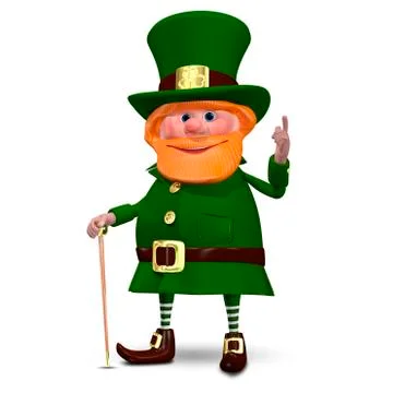 3D Illustration of Saint Patrick Stock Illustration