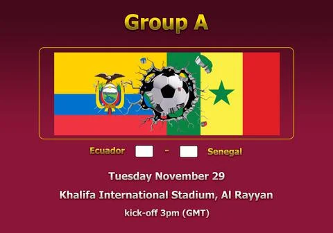 3d illustration schedule of World Cup Qatar 2022 Stock Illustration