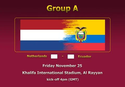 3d illustration schedule of World Cup Qatar 2022 Stock Illustration