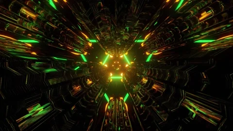 3d illustration of sci fi moving tunnel Stock Footage 160523278