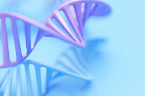 3d illustration of a science template, abstract background with a DNA molecul イラスト素材
