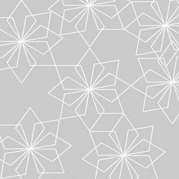 3D illustration Seamless geometric pattern with polygons isolated on white .. Stock Illustration