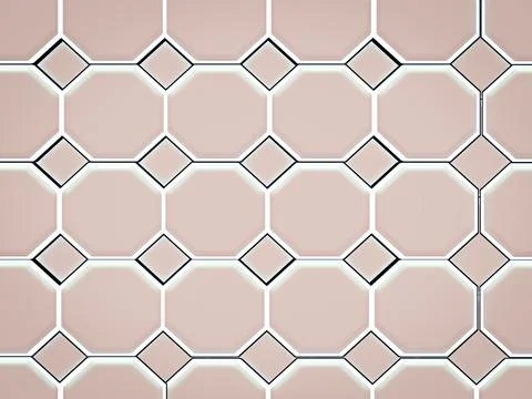 3d illustration seamless hexagon pattern Stock Illustration