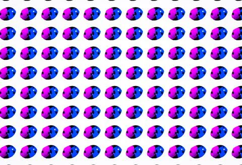3D illustration seamless pattern with colorful ladybug Stock Illustration