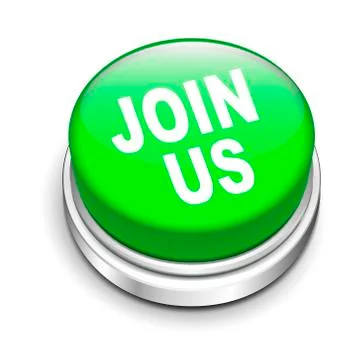 3d illustration of shiny join us button Illustrazione stock