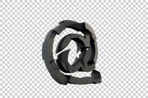 3d illustration of At sign Stock Photos