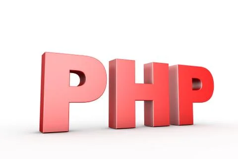 3d illustration sign php Stock Illustration