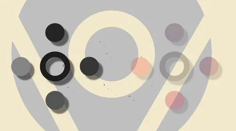 3d illustration - Simple  flat Abstract  Background With Trendy Geometric  El Stock Illustration