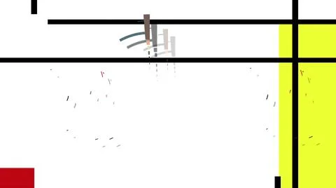 3d illustration - Simple flat Abstract  Background With Trendy Geometric  Ele Stock Illustration