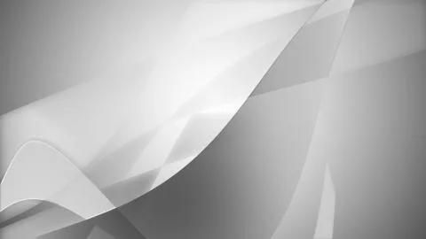 3d illustration of a smooth grey background with bened lines. Stock Illustration