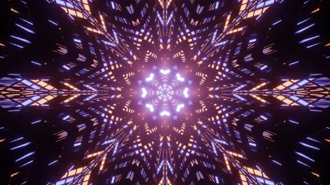 3d illustration of snowflake shaped abstraction Stock Footage 160529589