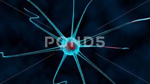 3d illustration of a sore nerve in the body sci-fi Stock Illustration