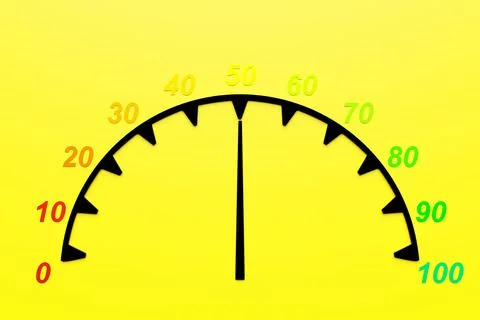 3d illustration of speed measuring speed icon. Colorful speedometer icon, spe Stock Illustration