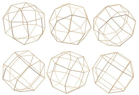 3D illustration Sphere with connected lines. Global digital connections. Wire Illustrazione stock