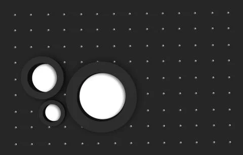 3d illustration Spherical geometric background Abstract contains shapes contr Stock Illustration