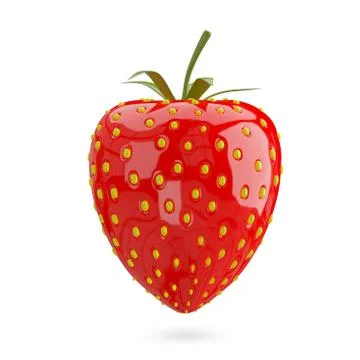 3D Illustration Strawberry Stock Illustration