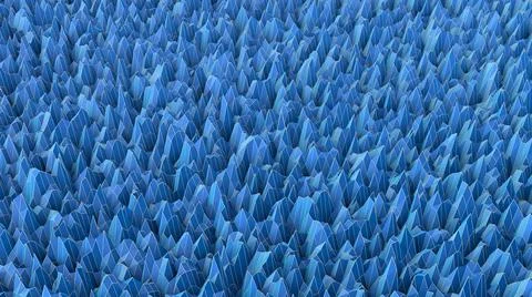 3d Illustration of a surface consisting of points and corners 스톡 일러스트
