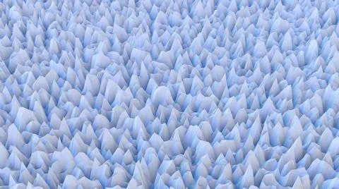 3d Illustration of a surface consisting of points and corners Illustrazione stock