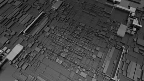 3d illustration of technological surface Stock Illustration