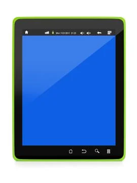 3d illustration: technology and electronics. design tablet pc Stock Illustration