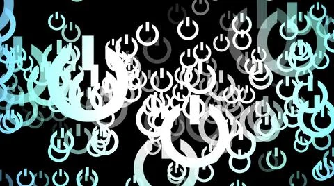 3D illustration -Technology Interface Computer Data Digital Screen. Illustrazione stock