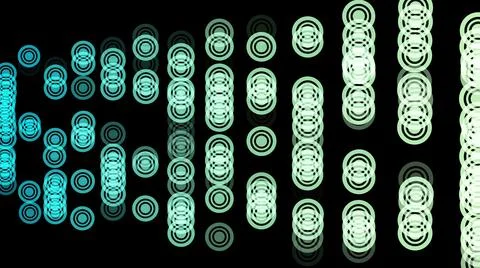 3D illustration -Technology Interface Computer Data Digital Screen. Illustrazione stock