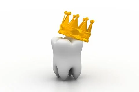 3d illustration of teeth isolated on white background Stock Illustration