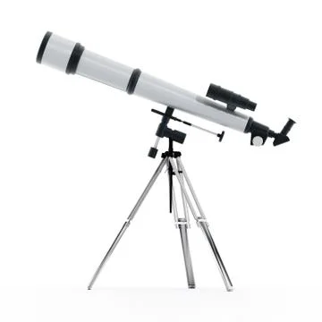 3D illustration of a telescope Stock Illustration