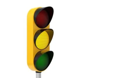 3d illustration of traffic light. Stock Illustration