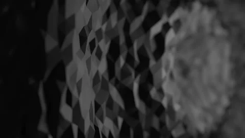 3D-Illustration of a triangle pattern moving in a wave motion Stock Footage 164659230