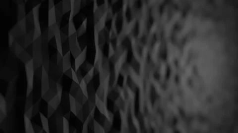 3D-Illustration of a triangle pattern moving in a random motion Stock Footage 164661566