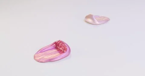 3d illustration of two samples of cosmetics. The creamy  texture Stock Illustration